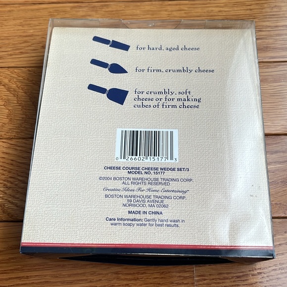 Retro Boston Warehouse Cheese Course Cheese Wedge Set - Picture 2 of 6